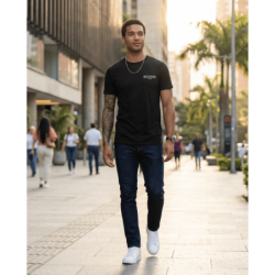 Camiseta PN100800 Básica Oscuro Para Hombre
