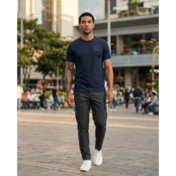 Camiseta PN307776 Básica Oscuro Para Hombre