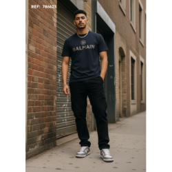 Camiseta PN739520 Estampada Oscuro Para Hombre