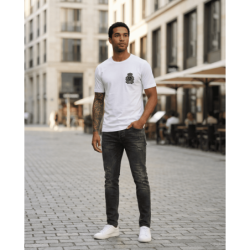 Camiseta PN369152 Básica Oscuro Para Hombre